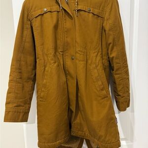 Patagonia Women’s Insulated Utility Parka Jacket Brown Hooded